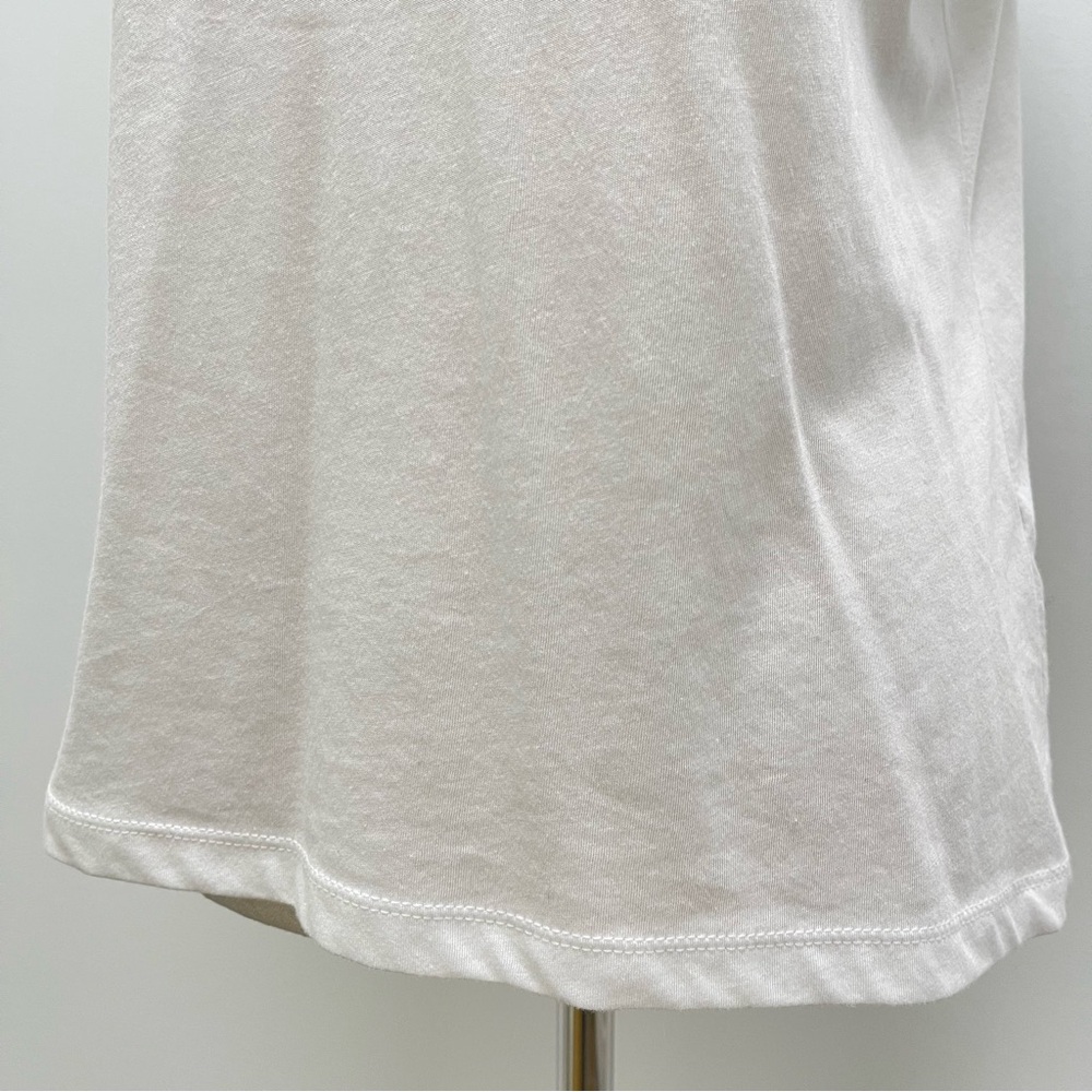 Joey Wolffer Reworked Blue Velvet Collared White T-Shirt Size Small - Picture 5 of 10